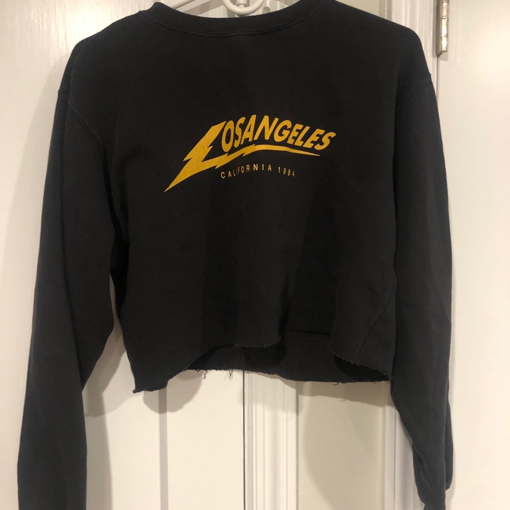Brandy Melville Cropped Los Angeles Hoodie